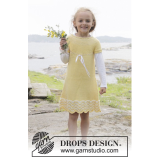 Patrones gratis vestido tejido niña